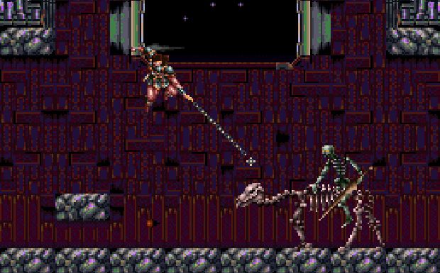 Simon Belmont can lash his whip in eight directions, bringing a new combat mechanic to the series.