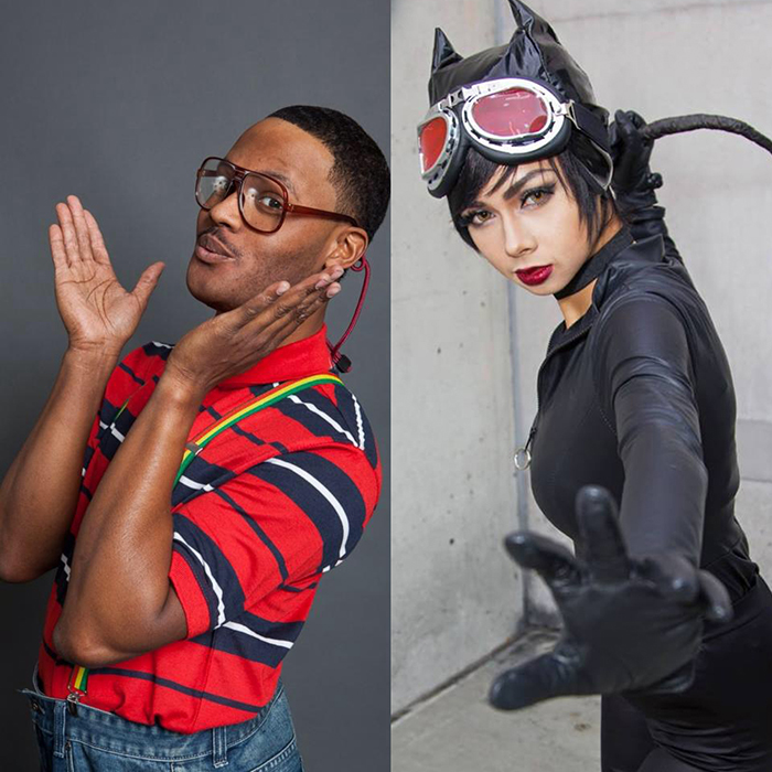 Cosplay judges: Marc "Knuckles" Carter, and Mae Claire.
