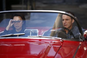 Melinda May (Ming-Na Wen) and Coulson (Clark Glenn) search for information on Skye's past