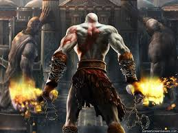 Kratos stand before the Temple of the Fates