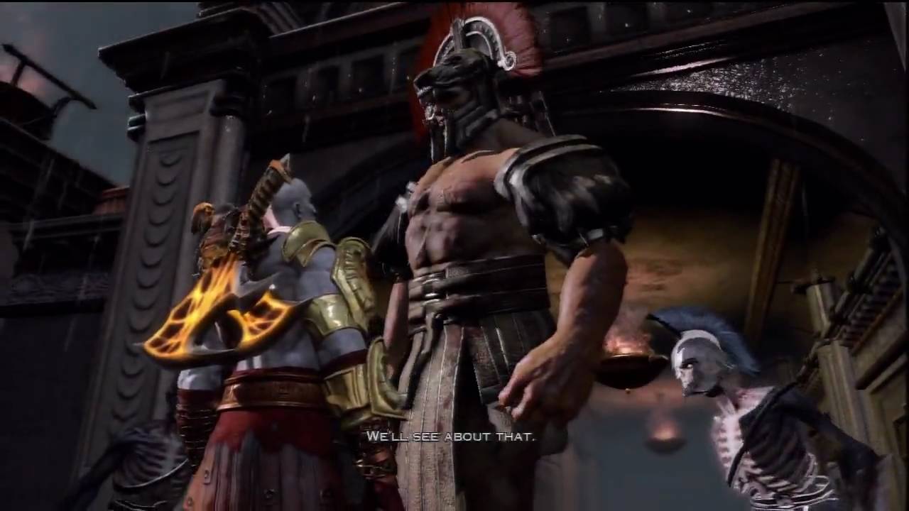 Kratos takes on his half brother Hercules voiced by Kevin Sorbo who portrayed the character in the 90's