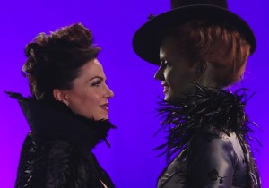 It's the ultimate showdown: Evil Queen (Lana Parrilla) vs. the Wicked Witch (Rebecca Mader)!
