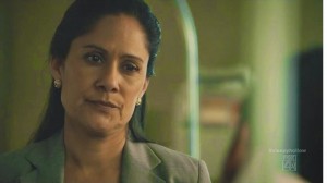 Does new Sheriff Leena Reyes (Sakina Jaffrey) know more about Abbie and Jennifer's mother than she's showing?