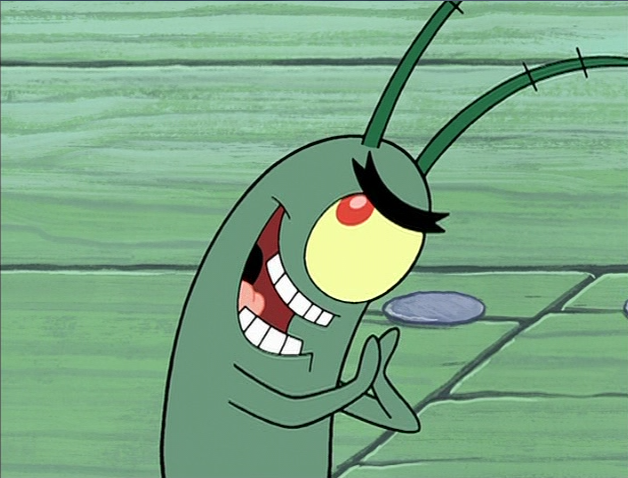 Plankton constantly plots to steal the Krabby Patty recipe to put the Krust...