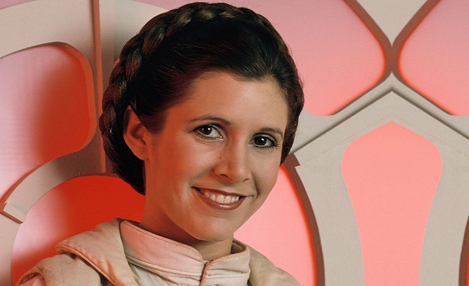 Carrie Fisher was cast as Princess Leia Organa in George Lucas's space opera "Star Wars"