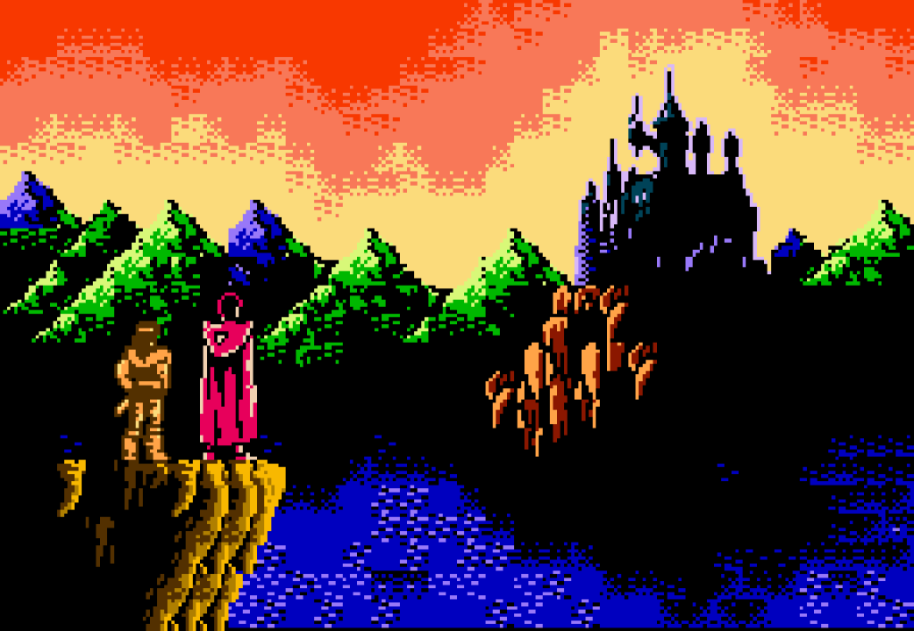 As you can see, the castle is very close to its appearance in the Castlevania games.