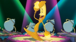 The suave candelabra Lumiere as he appears in the Disney animated film "Beauty and the Beast".