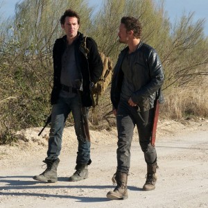 Who wants to beat the Patriots more, Miles (Billy Burke) or Monroe (David Lyons)?
