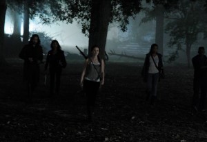 Humanity's last front line: (L to R) Ichabod Crane (Tom Mison), Abbie Mills (Nicole Beharie), Katrina Crane (Katia Winter), Jenny Mills (Lyndie Greenwood) and Frank Irving (Orlando Jones)