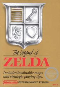 The Legend of Zelda was packaged in a gold box with a matching game cartridge 